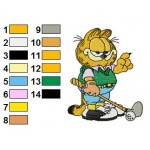 Garfield 33 Embroidery Design